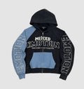 Mixed Emotion Blue Split Decision Hoodie