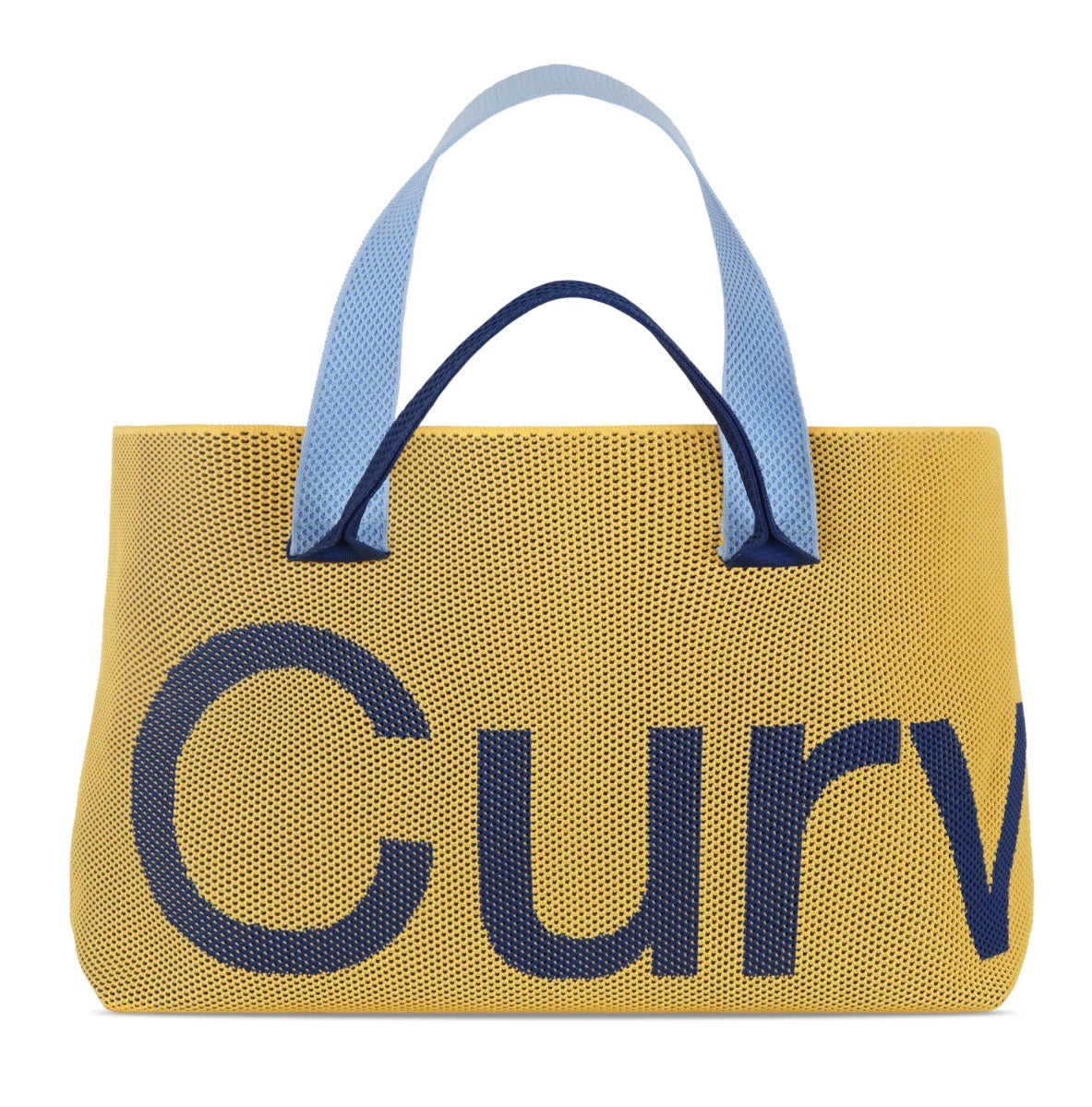 Curves Beach Knit Tote Bag (Maize)