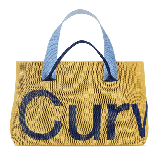 Curves Beach Knit Tote Bag (Maize)