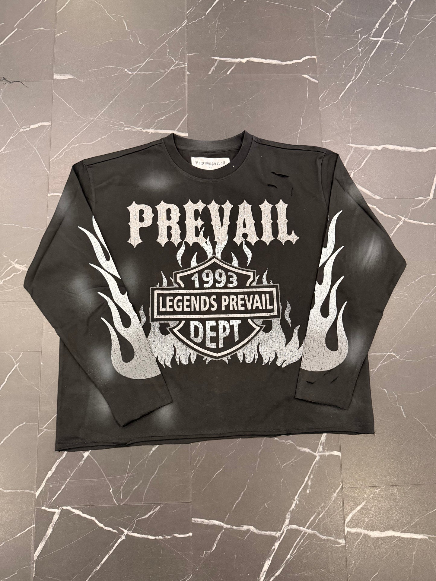 Legends Prevail Black Flame Longsleeve