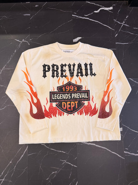 Legends Prevail Cream Flame Long-sleeve
