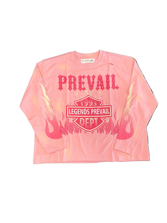 Legends Prevail Pink Flame Long-sleeve