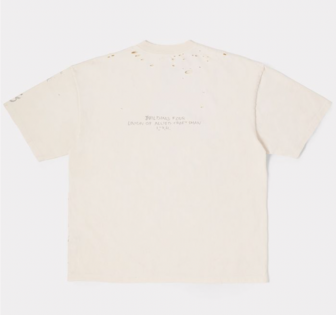 BLDG4. Antique White Centre Shirt