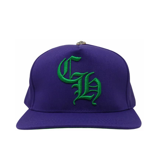 Chrome Hearts CH Logo Trucker Purple Green