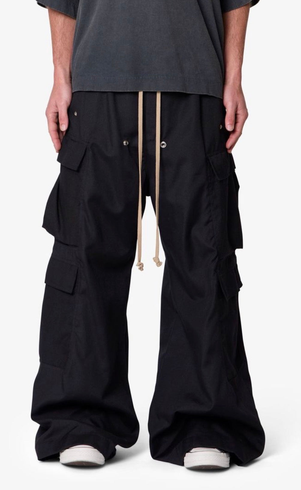 Rave Black Double Cargo Pants