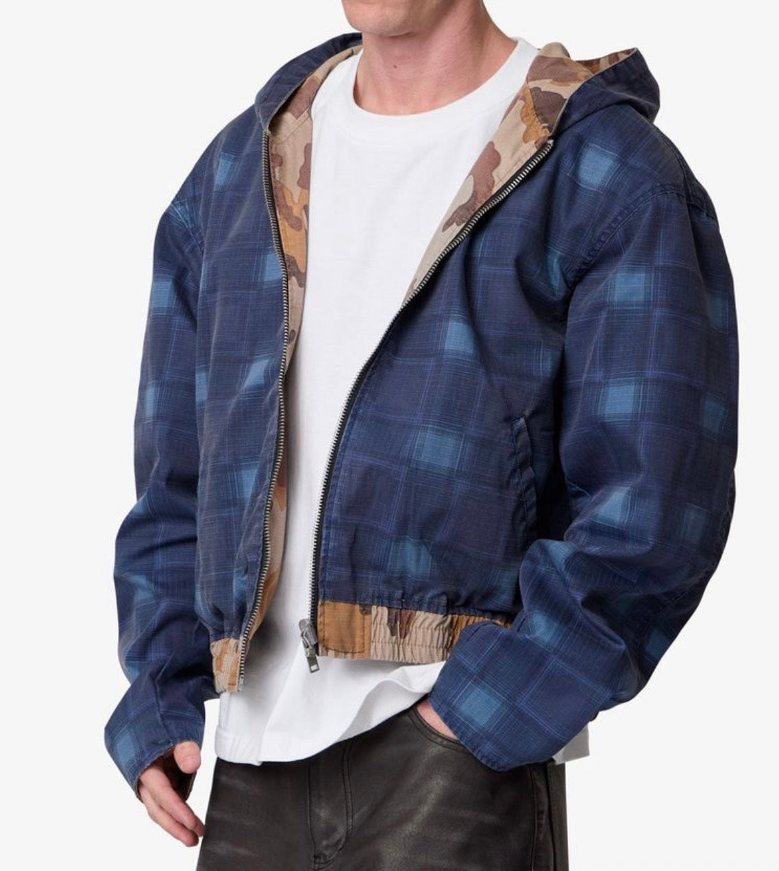 Reversible Hooded Camo Jacket