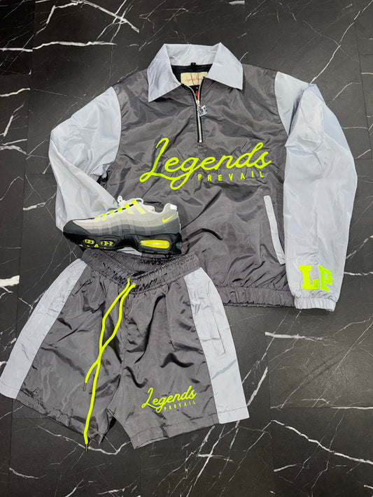 Legends Prevail Windbreaker Set Lime Green