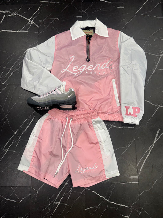 Legends Prevail Windbreaker Set Pink