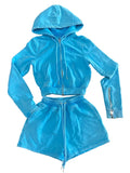 Bougie shorts sets sky blue