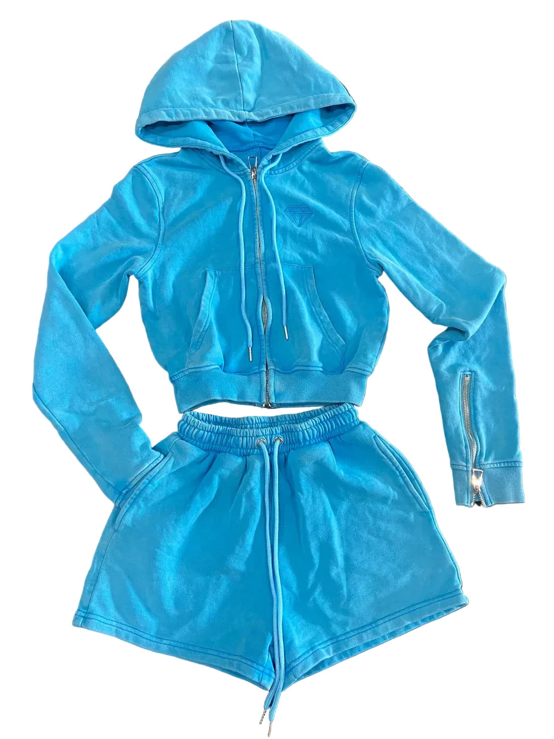 Bougie shorts sets sky blue