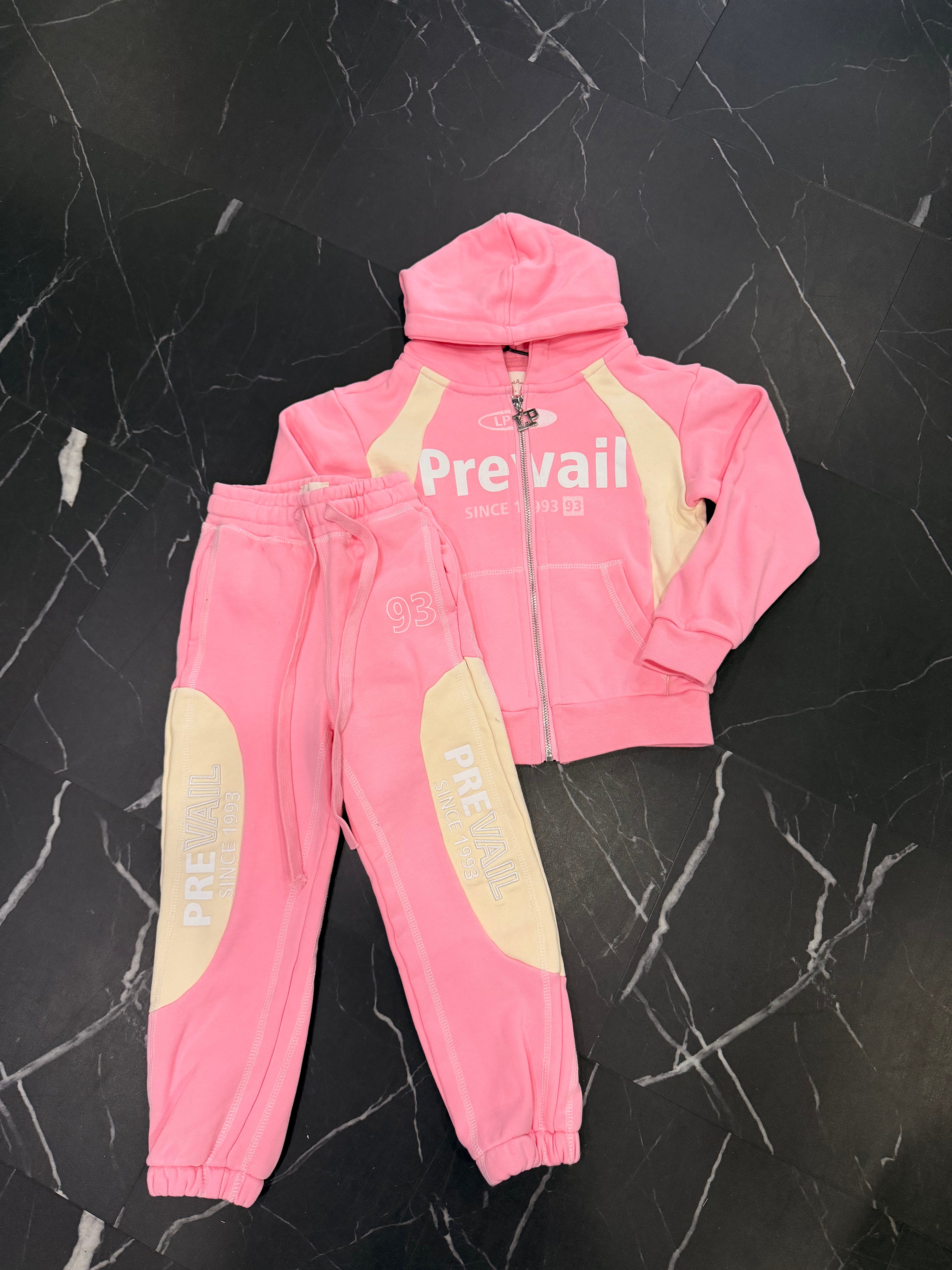Lp Since 93’ Kids Pink/Cream Sweatsuit