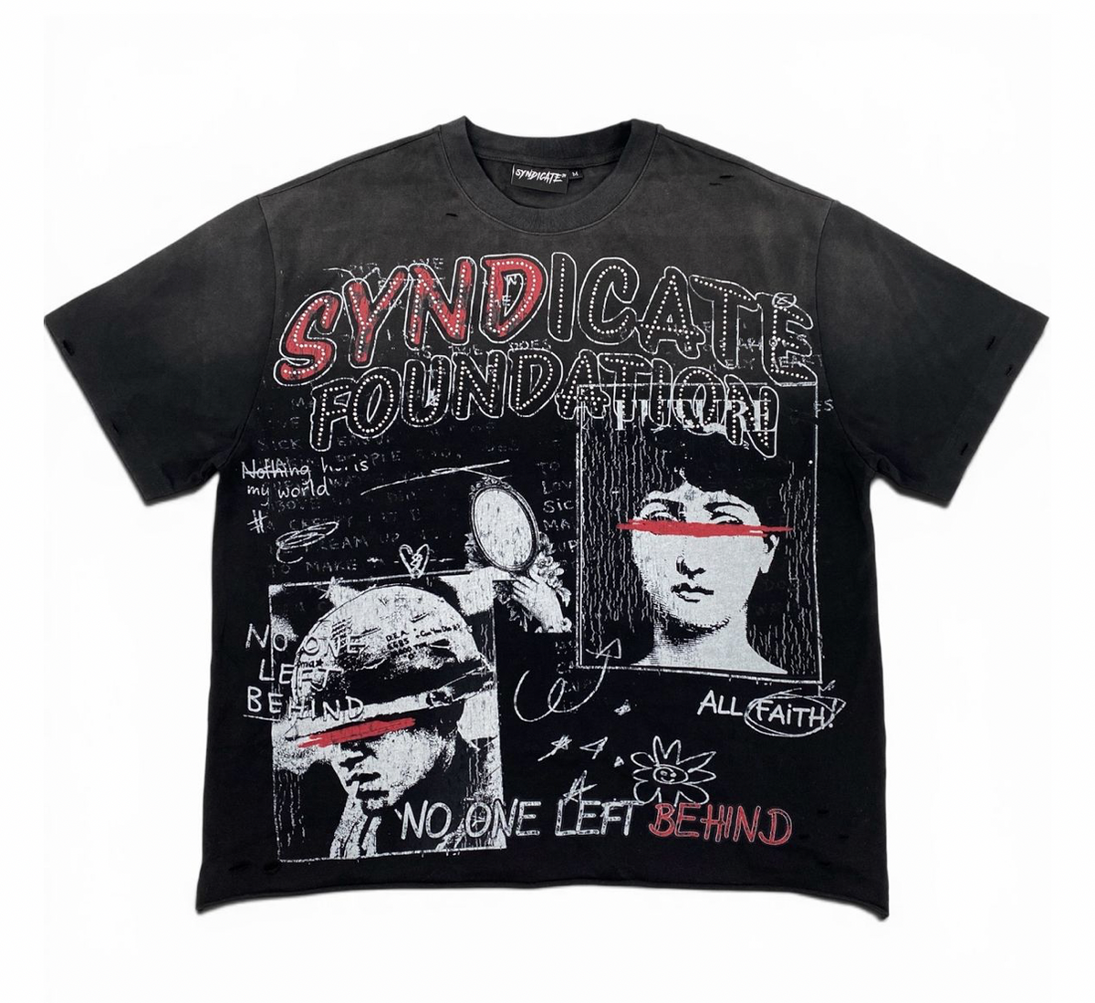 Left Behind Black Tee