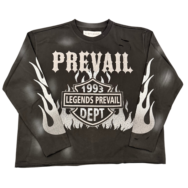 Legends Prevail Black Flame Longsleeve