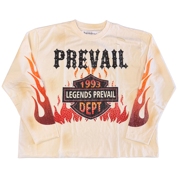 Legends Prevail Cream Flame Long-sleeve