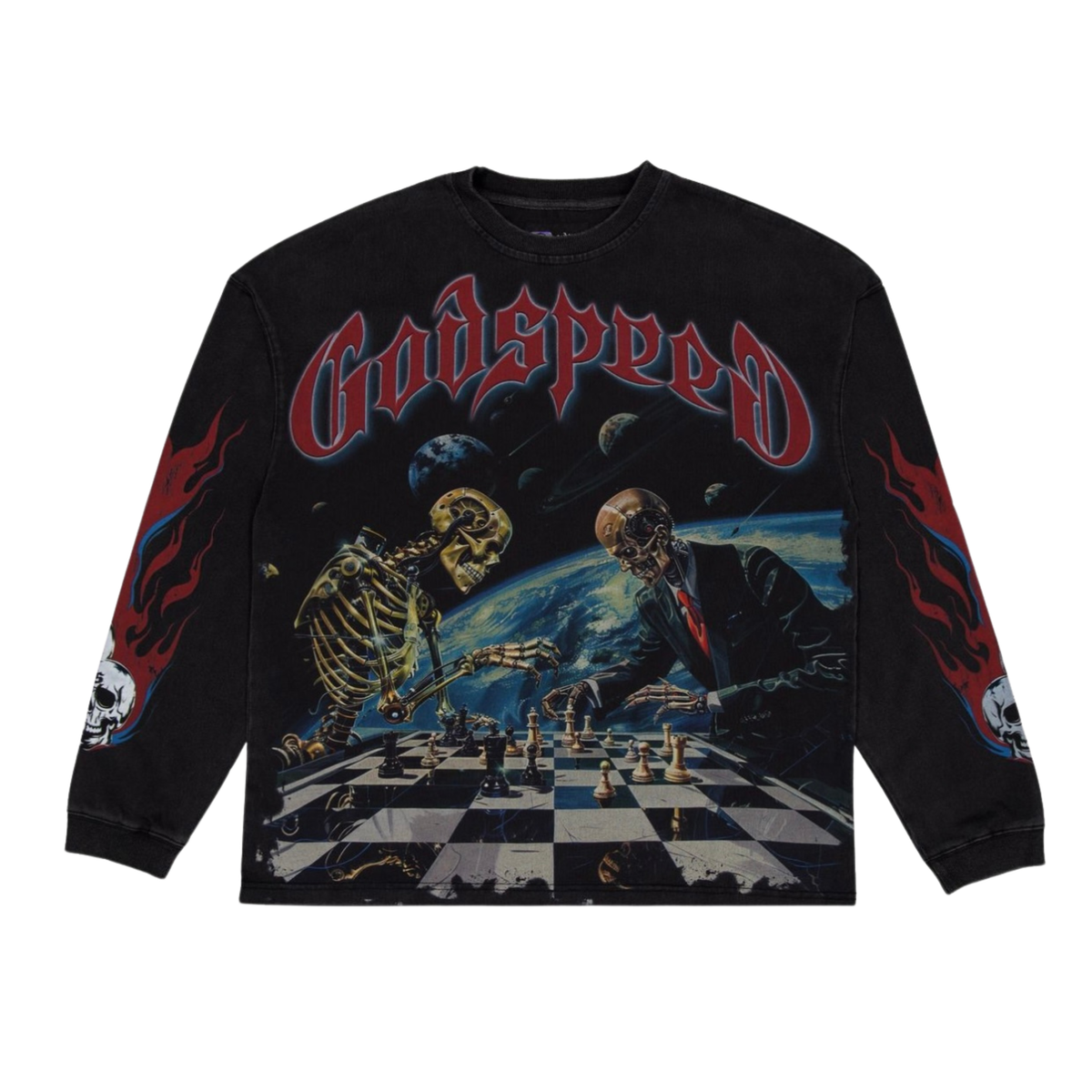 Godspeed Checkmate Long Sleeve (Black Wash)