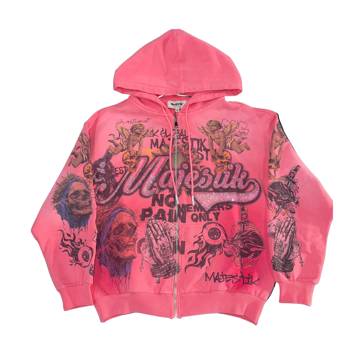 Majestik Pink Zip Up