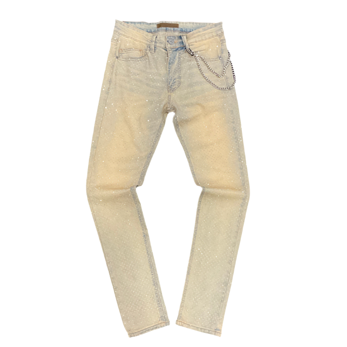 KDNK Blue Rhinestone Jeans
