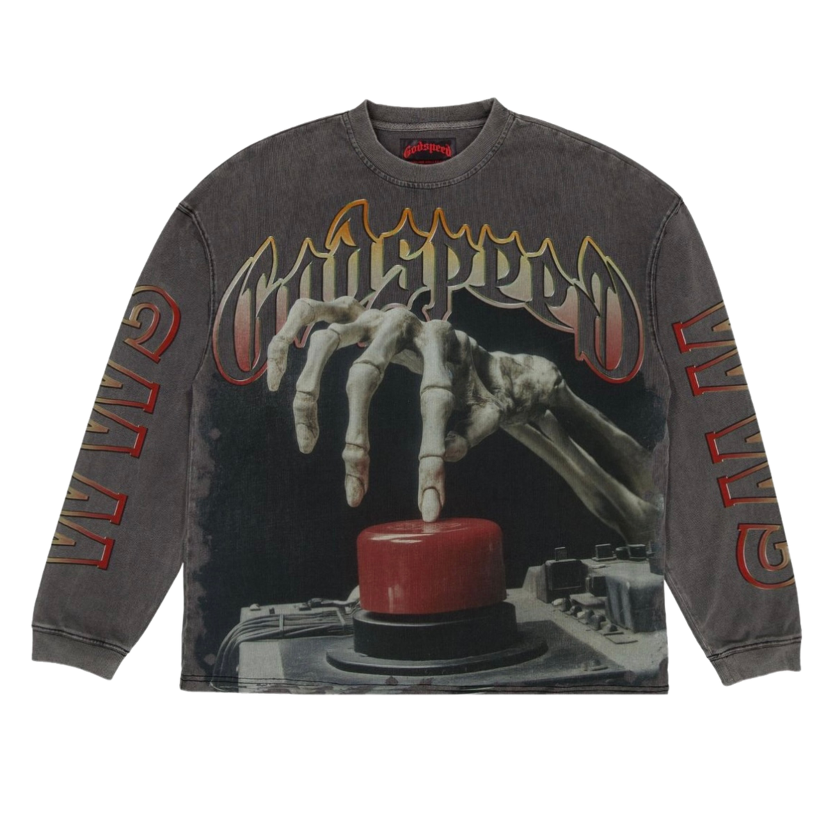 Godspeed Code Red Long-sleeve (Grey Wash)