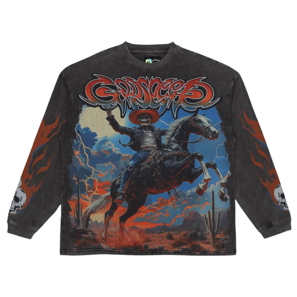 Godspeed Best Western Long Sleeve  (Grey Wash)