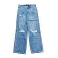 Mixed Emotion Blue Stone Baggy Jeans