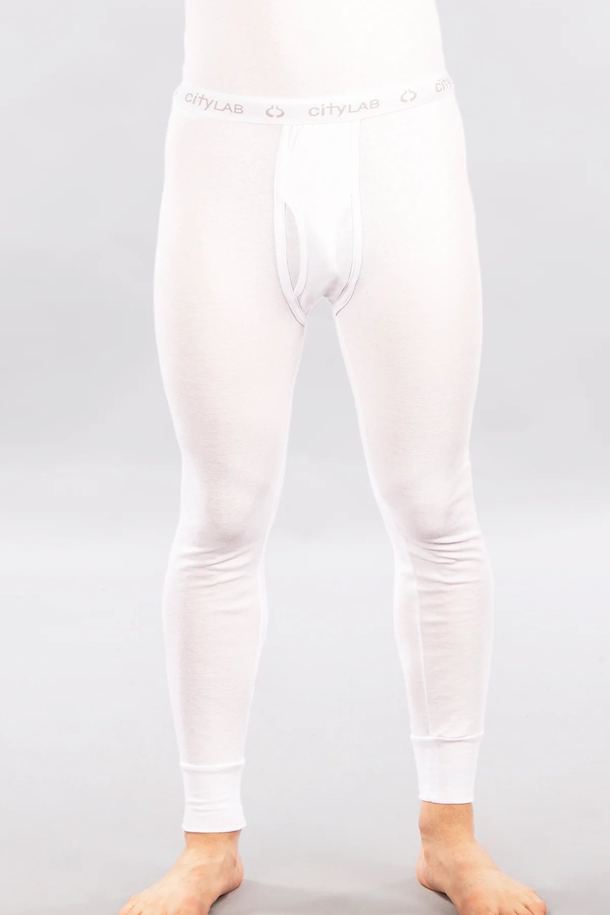 Ribbed Thermal Pants White